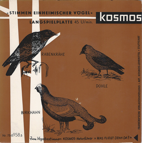 Cover C. Fentzloff*, Dr. G. Thielcke* - Stimmen Einheimischer Vögel (7) Schallplatten Ankauf