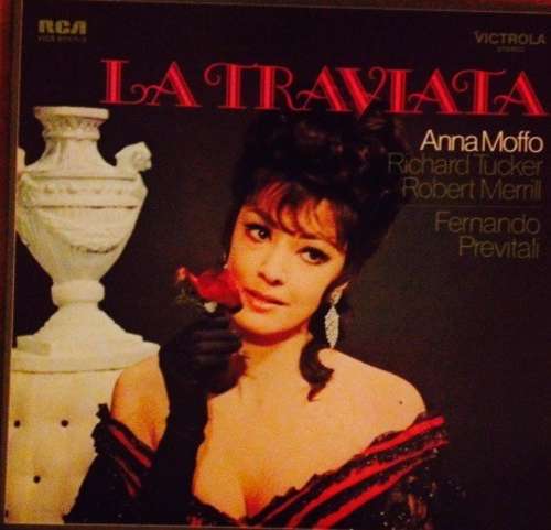 Cover Anna Moffo, Richard Tucker (2), Robert Merrill, Fernando Previtali - La Traviata (3xLP + Box) Schallplatten Ankauf