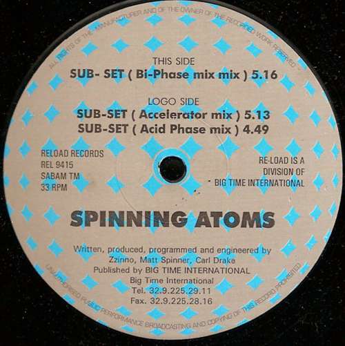 Cover Spinning Atoms - Sub-Set (12) Schallplatten Ankauf