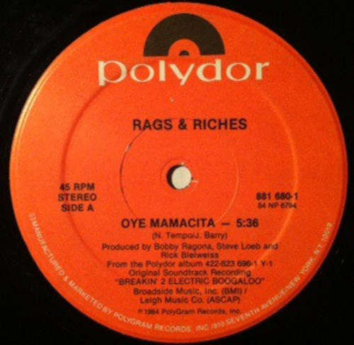Cover Rags & Riches - Oye Mamacita (12) Schallplatten Ankauf