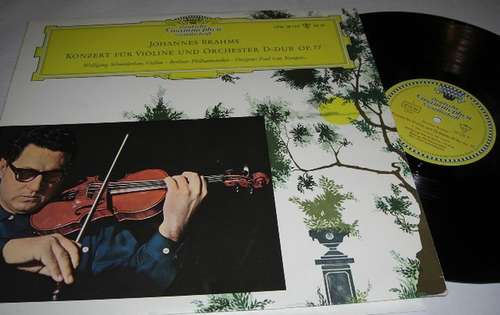 Cover Johannes Brahms - Wolfgang Schneiderhan, Berliner Philharmoniker, Paul Van Kempen - Konzert Für Violine Und Orchester D-Dur Op.77 (LP, Mono) Schallplatten Ankauf