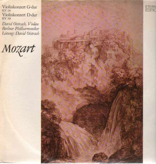Cover Mozart*, David Oistrach, Berliner Philharmoniker - Violinkonzert G-dur KV 216 / Violinkonzert D-dur KV 218 (LP) Schallplatten Ankauf