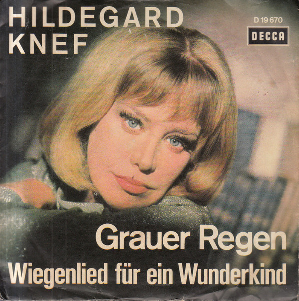 Cover Hildegard Knef - Grauer Regen (7, Single, Mono) Schallplatten Ankauf
