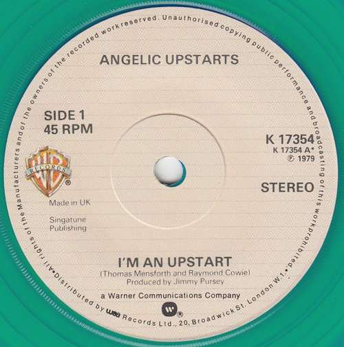 Cover Angelic Upstarts - I'm An Upstart (7, Single, Gre) Schallplatten Ankauf