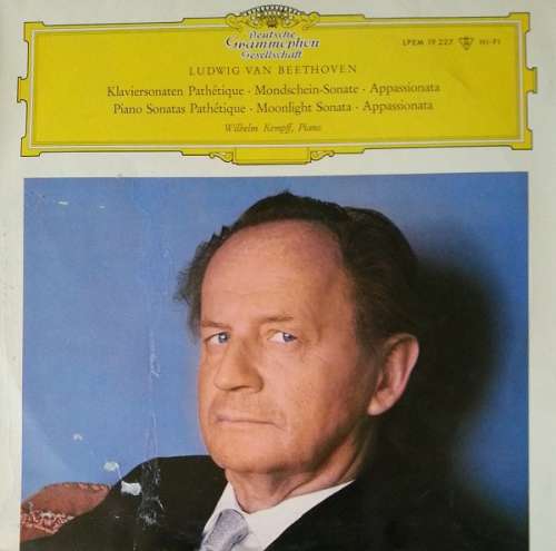 Cover Beethoven* - Wilhelm Kempff - Sonaten - Pathétique · Mondschein - Moonlight · Appassionata (LP, Mono) Schallplatten Ankauf