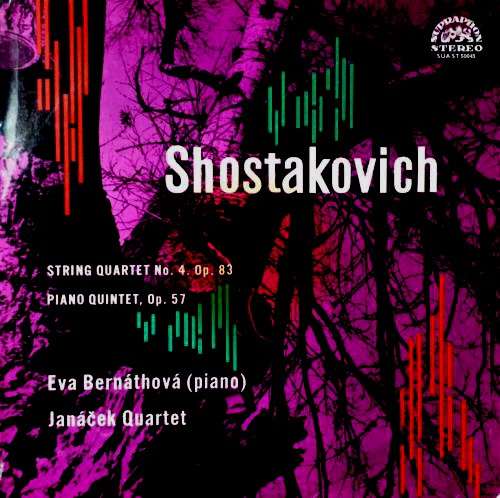 Cover Shostakovich*, Eva Bernáthová, Janáček Quartet - String Quartet No. 4, Op. 83 / Piano Quintet, Op. 57 (LP, Album) Schallplatten Ankauf