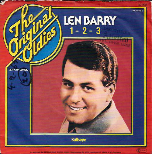 Cover Len Barry - 1-2-3 / Bullseye (7, Single, RE) Schallplatten Ankauf