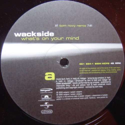 Bild Wackside - What's On Your Mind (12) Schallplatten Ankauf