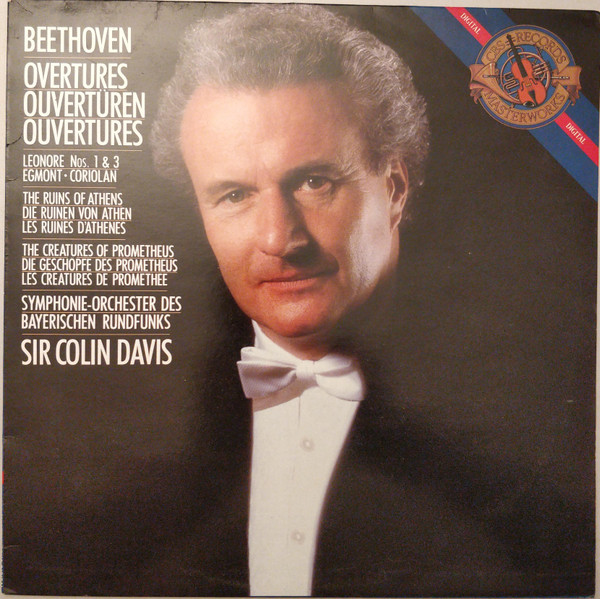 Cover Beethoven* - Symphonie-Orchester Des Bayerischen Rundfunks, Sir Colin Davis - Overtures (LP) Schallplatten Ankauf