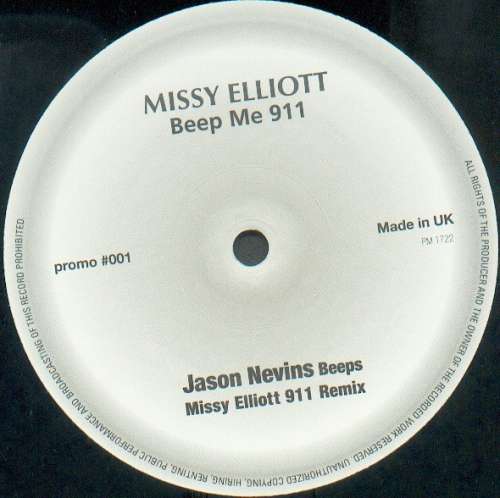 Cover Missy Elliott - Beep Me 911 (Jason Nevins Remix) (10, Single) Schallplatten Ankauf