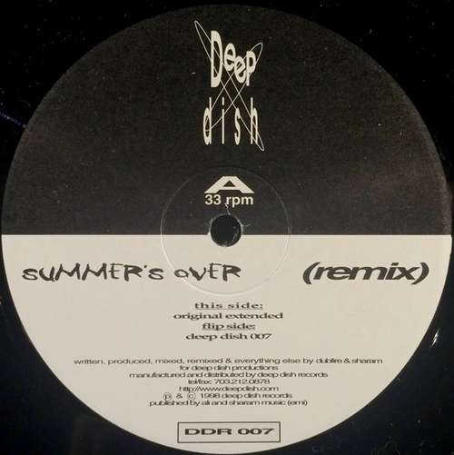Cover Deep Dish - Summer's Over (Remix) (12) Schallplatten Ankauf