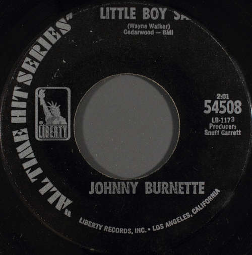 Cover Johnny Burnette - Little Boy Sad (7, Single) Schallplatten Ankauf