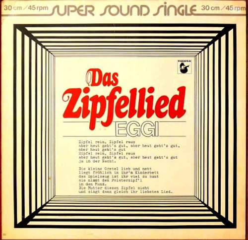 Cover Eggi Bierling - Das Zipfellied (12, Single, Sup) Schallplatten Ankauf