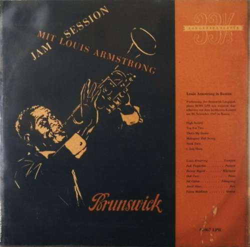 Cover Louis Armstrong - Jam Session Mit Louis Armstrong (Louis Armstrong In Boston) (10, Mono) Schallplatten Ankauf