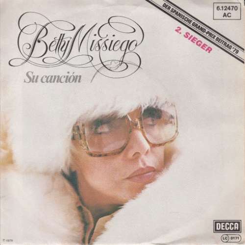 Cover Betty Missiego - Su Canción (7, Single, 2. ) Schallplatten Ankauf