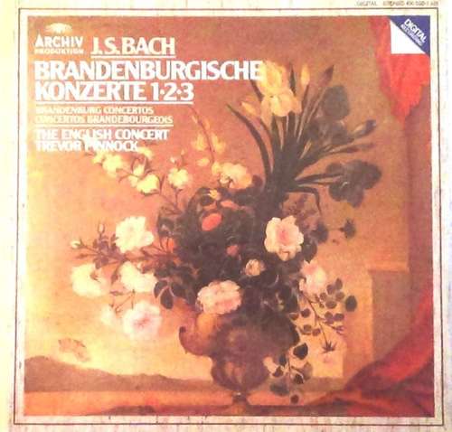 Cover J. S. Bach* - The English Concert*, Trevor Pinnock - Brandenburgische Konzerte 1 • 2 • 3 (LP) Schallplatten Ankauf