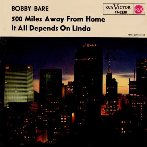 Cover Bobby Bare - 500 Miles Away From Home (7, Single, Mono) Schallplatten Ankauf