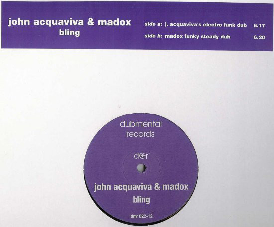 Bild John Acquaviva & Madox - Bling (12, Single) Schallplatten Ankauf