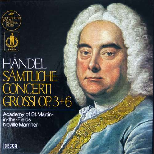 Cover Händel* / Academy Of St. Martin-in-the-Fields*, Neville Marriner* - Sämtliche Concerti Grossi Op. 3+6 (4xLP + Box) Schallplatten Ankauf