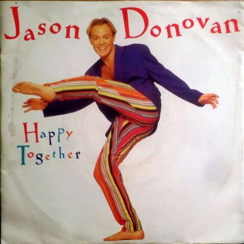 Cover Jason Donovan - Happy Together (7, Single) Schallplatten Ankauf