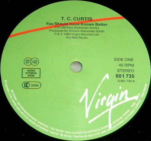 Cover T.C. Curtis - You Should Have Known Better (12) Schallplatten Ankauf
