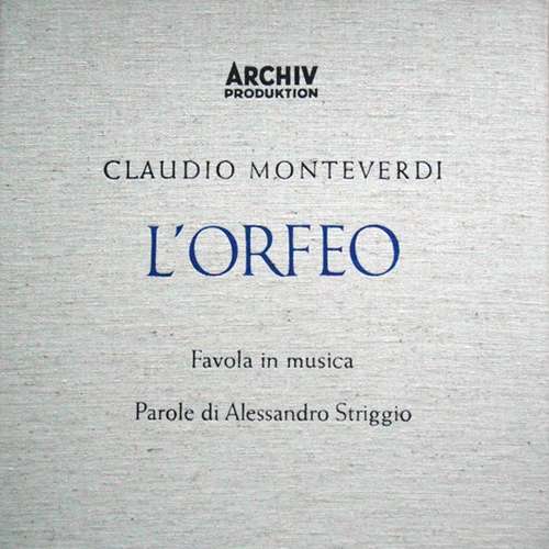 Cover Claudio Monteverdi , Parole Di Alessandro Striggio - L'Orfeo - Favola In Musica (2xLP, Mono, RP + Box) Schallplatten Ankauf