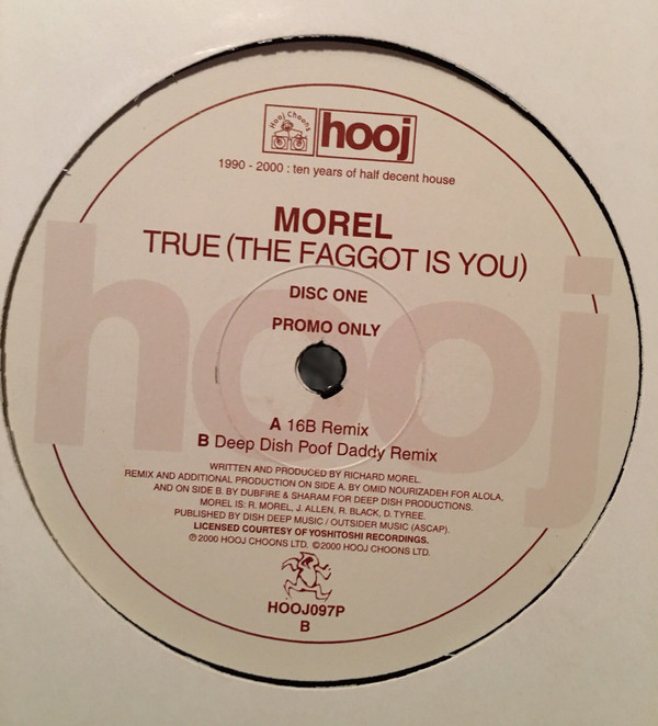 Cover True (The Faggot Is You) Schallplatten Ankauf