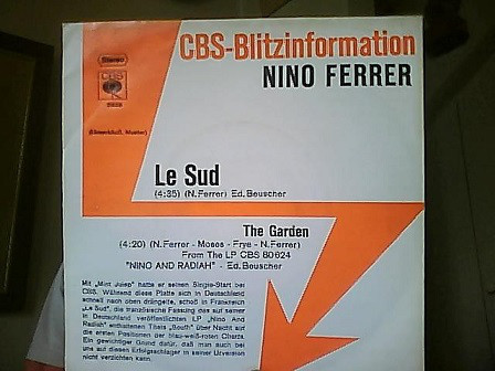 Bild Nino Ferrer - Le Sud / The Garden (7, Single, Promo) Schallplatten Ankauf