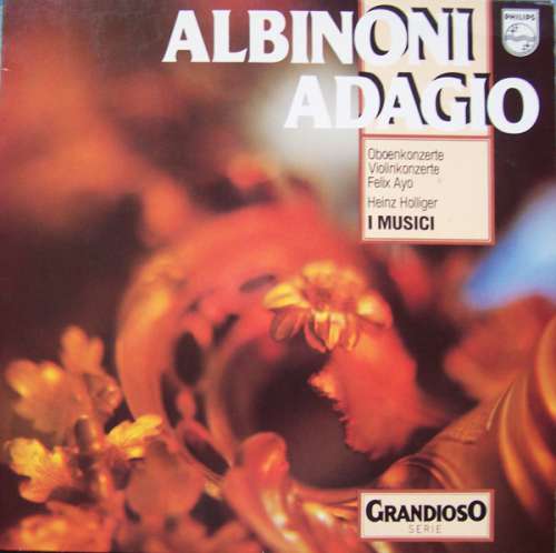 Cover Albinoni* - I Musici, Felix Ayo*, Heinz Holliger - Adagio (LP) Schallplatten Ankauf