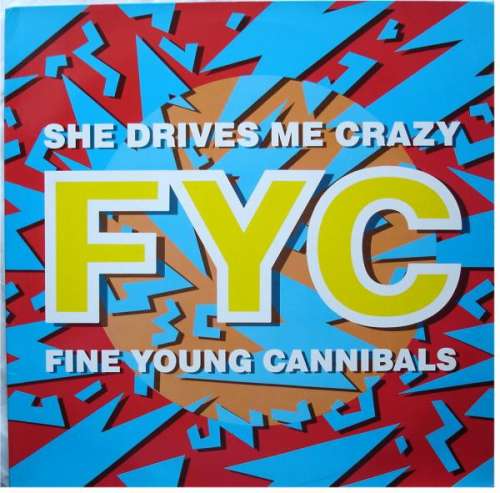 Cover Fine Young Cannibals - She Drives Me Crazy (12, Maxi, Red) Schallplatten Ankauf