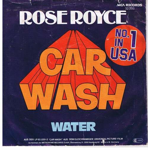 Cover Rose Royce - Car Wash (7, Single) Schallplatten Ankauf