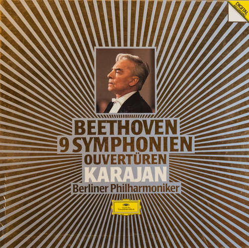 Cover Beethoven*, Karajan*, Berliner Philharmoniker - 9 Symphonien, Ouvertüren (7xLP + Box + Comp) Schallplatten Ankauf