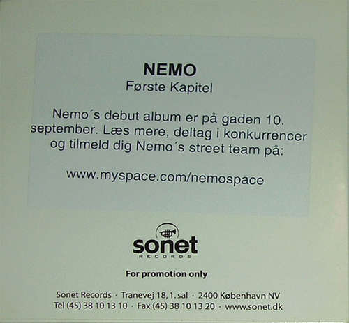 Cover NEMO (45) - Første Kapitel (CD, Single, Promo) Schallplatten Ankauf