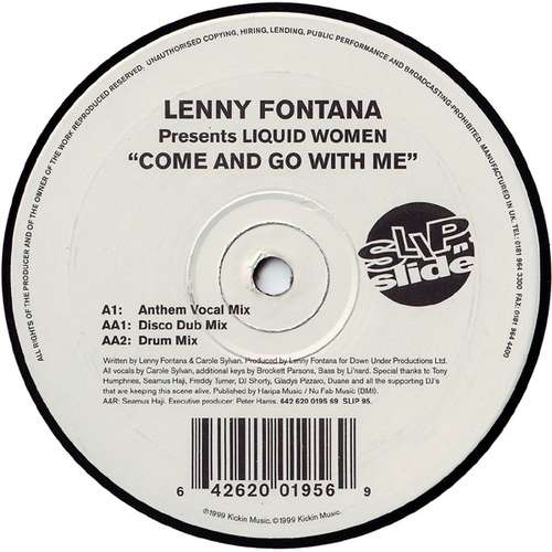 Cover Lenny Fontana Presents Liquid Women - Come And Go With Me (12) Schallplatten Ankauf