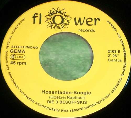 Cover Die 3 Besoffskis - Der Hosenladen-Boogie (7, Single) Schallplatten Ankauf