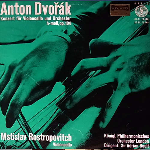 Cover Antonín Dvořák - Opus 104 - Konzert Für Violincello Und Orchester H-Moll (LP) Schallplatten Ankauf
