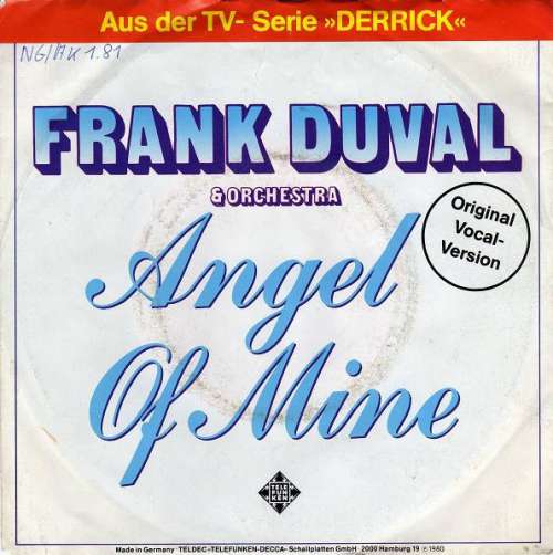 Cover Frank Duval & Orchestra - Angel Of Mine (7, Single) Schallplatten Ankauf