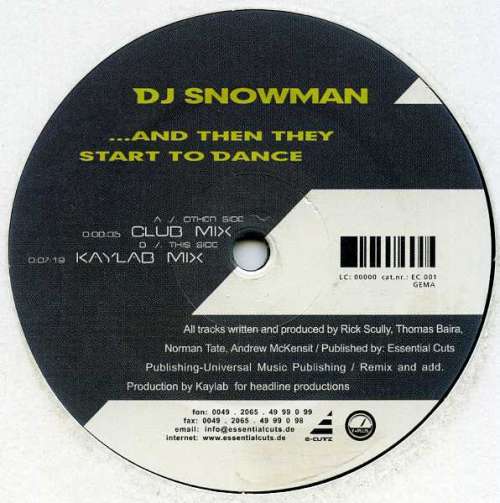 Cover DJ Snowman - ...And Then They Start To Dance (12) Schallplatten Ankauf