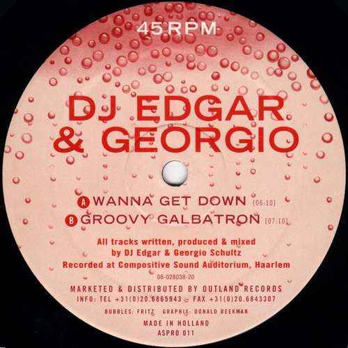 Cover DJ Edgar (2) & Georgio* - Wanna Get Down / Groovy Galbatron (12) Schallplatten Ankauf