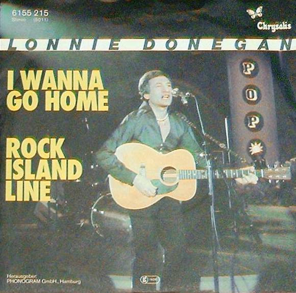 Cover Lonnie Donegan - I Wanna Go Home / Rock Island Line (7, Single) Schallplatten Ankauf