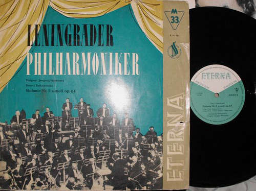 Cover Peter I. Tschaikowski*, Leningrader Philharmonie*, Jewgenij Mrawinski* - Sinfonie Nr. 5 E-moll Op. 64 (LP, Mono) Schallplatten Ankauf