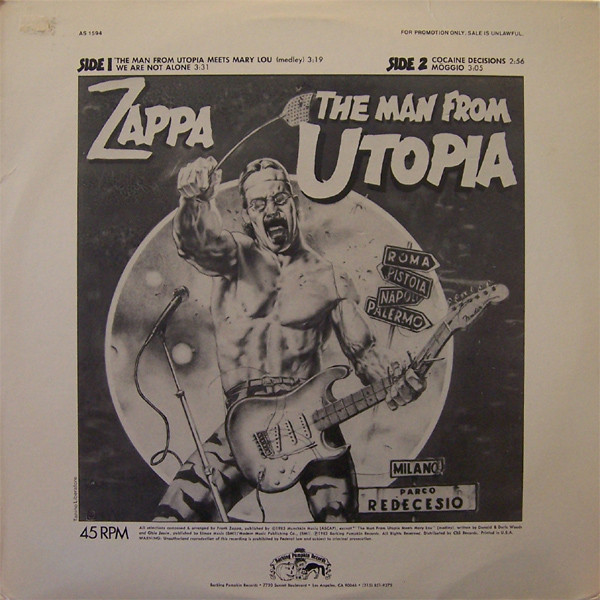 Cover Zappa* - The Man From Utopia Sampler (12, Promo, Smplr) Schallplatten Ankauf