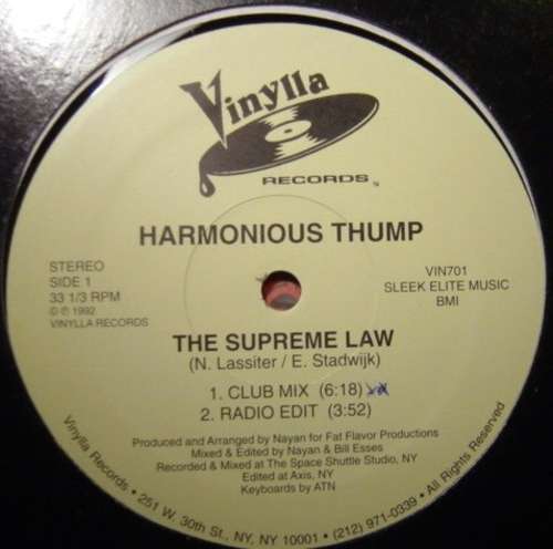 Cover The Supreme Law Schallplatten Ankauf