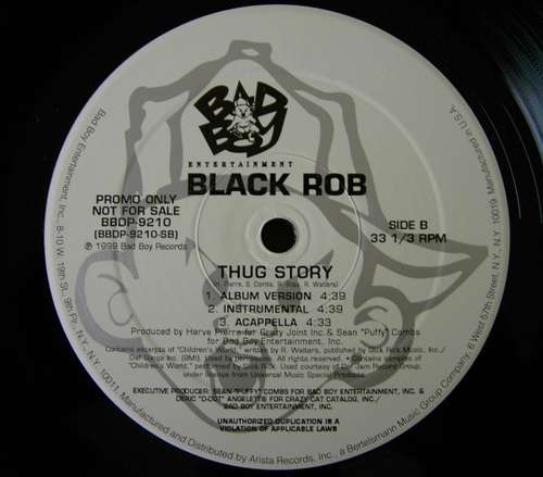 Cover Black Rob - Lookin' At Us / Thug Story (12, Promo) Schallplatten Ankauf