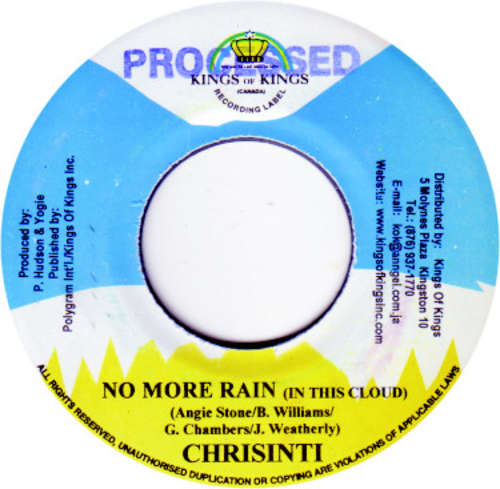 Cover Chrisinti - No More Rain (7) Schallplatten Ankauf