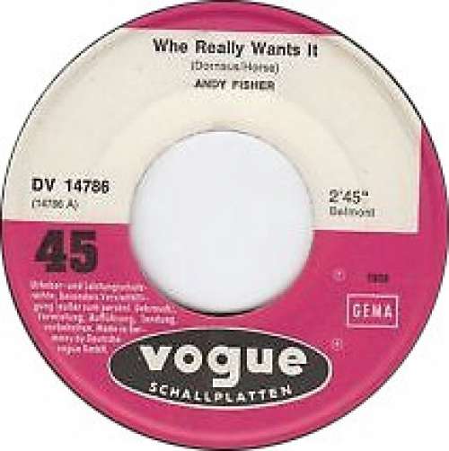 Cover Andy Fisher - Who Really Wants It (7, Single) Schallplatten Ankauf