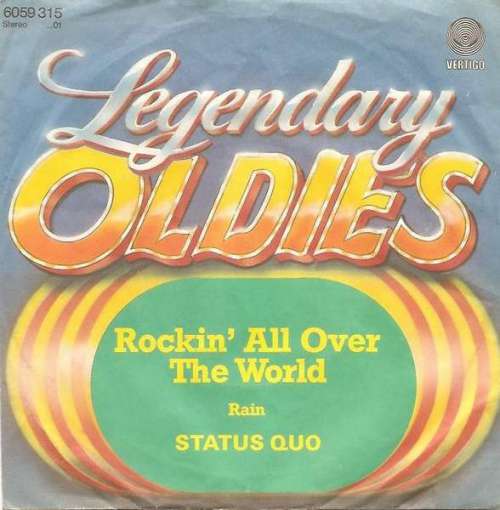 Cover Status Quo - Rockin' All Over The World / Rain (7, Single) Schallplatten Ankauf
