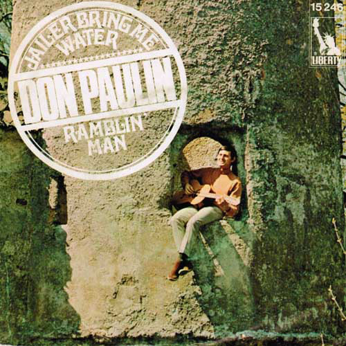 Cover Don Paulin - Jailer Bring Me Water / Ramblin' Man (7, Single) Schallplatten Ankauf