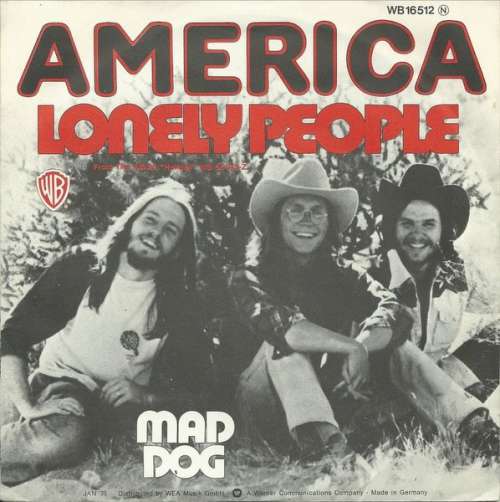 Cover America (2) - Lonely People  (7, Single) Schallplatten Ankauf