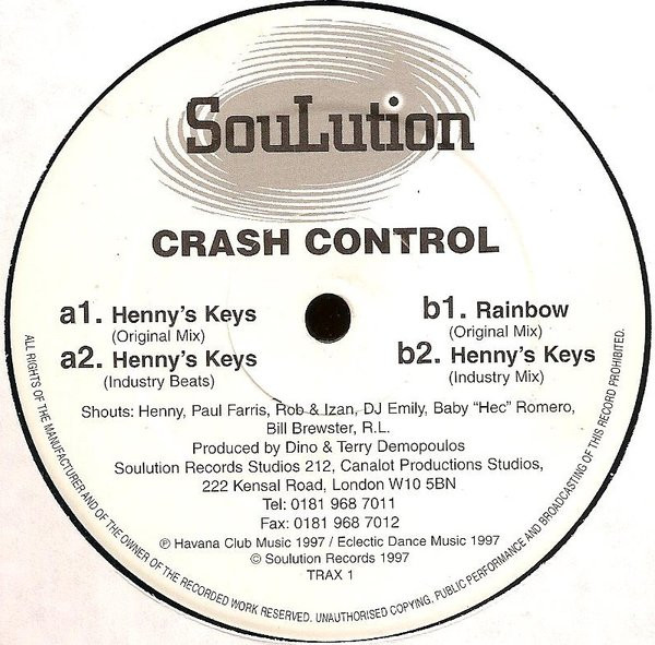 Bild Crash Control* - Henny's Keys (12) Schallplatten Ankauf